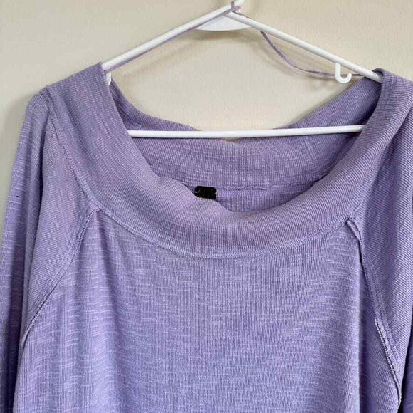 Free People We the Free Palisades Off the Shoulder Tunic Raglan Sleeve Top SMALL - Picture 2 of 10